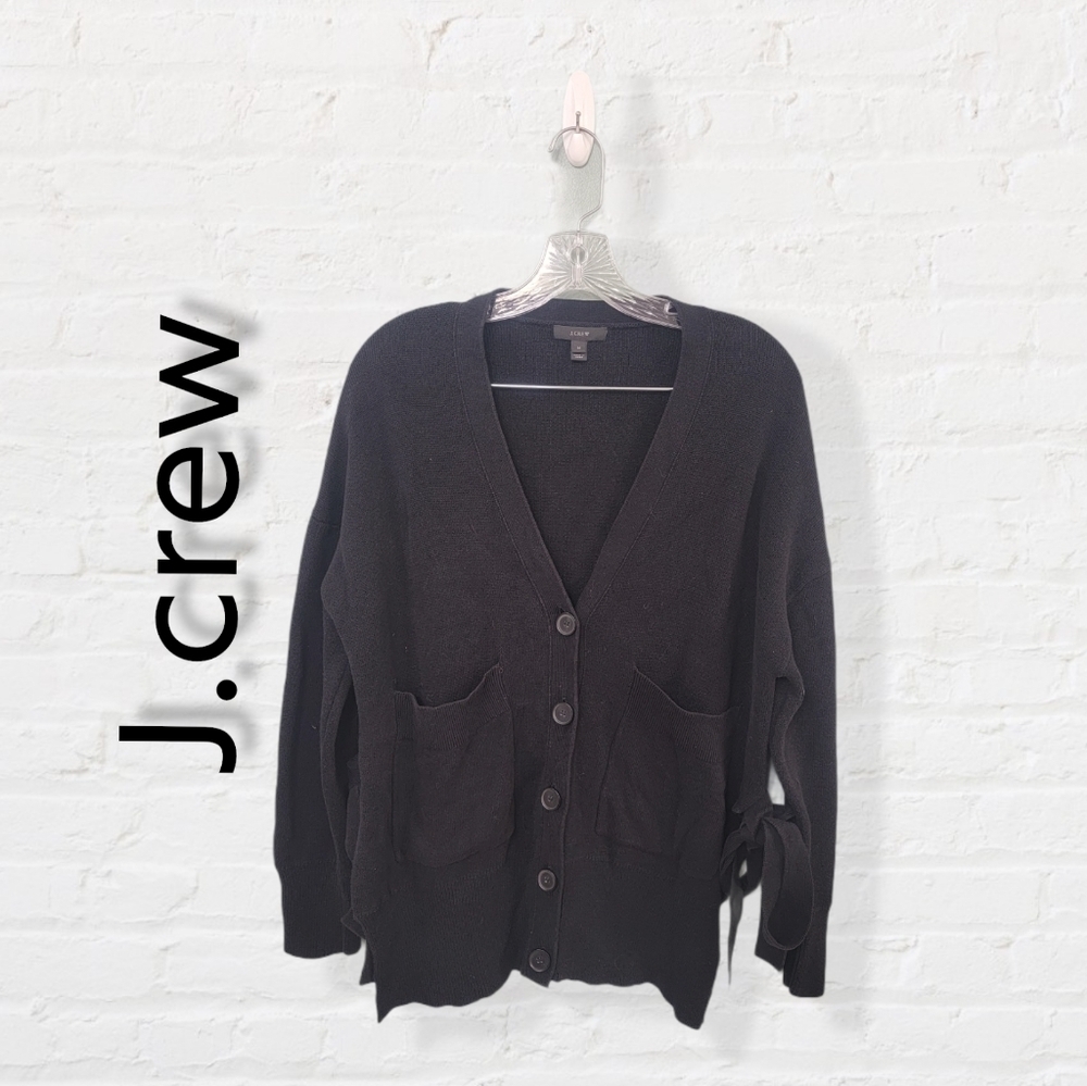 J.Crew Sweater Tie Cardigan Slouchy Fit‎ Size M